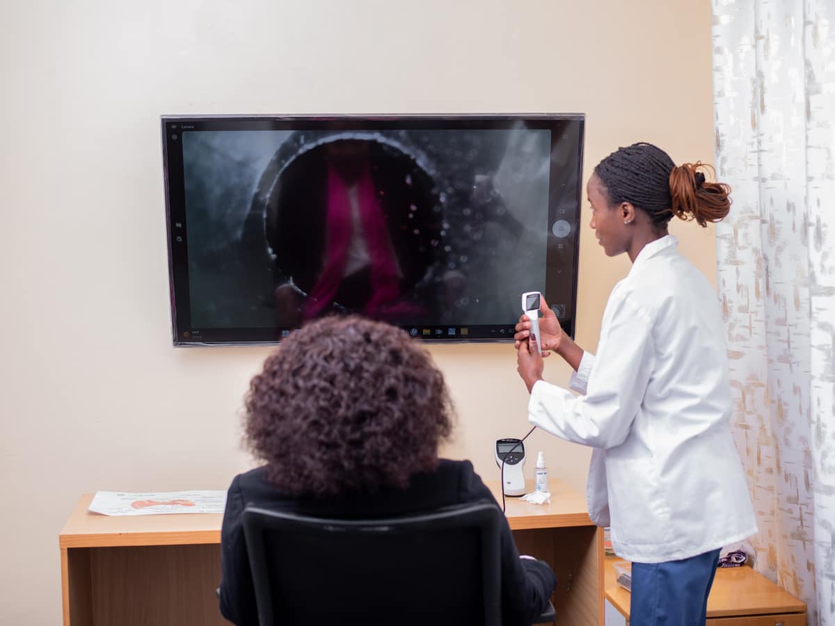 Video otoscopy consultation at ASHA